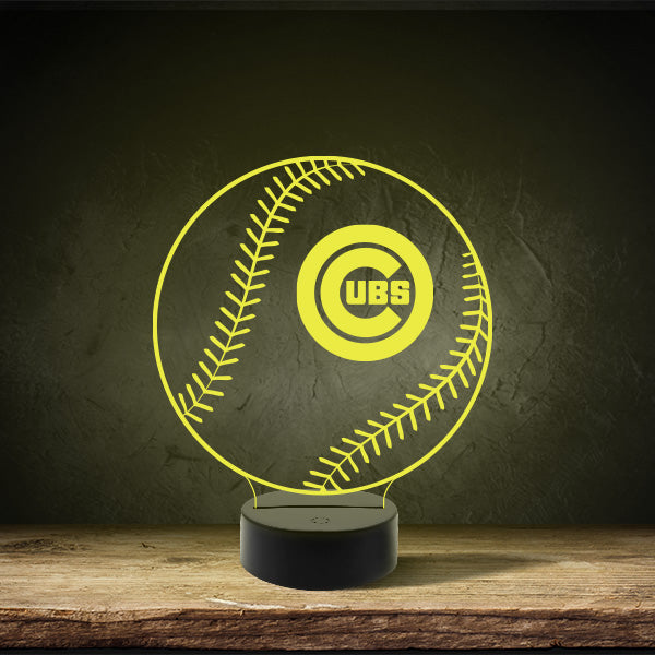 Chicago Cubs - Puck Base LED Light