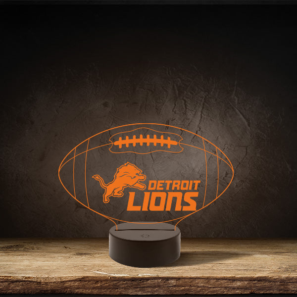 Detroit Lions - Puck Base LED Light