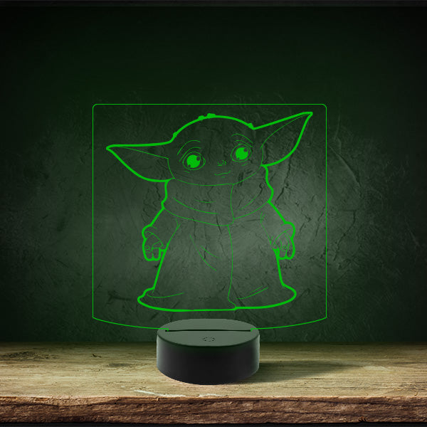 Baby Yoda - Puck Base LED Light