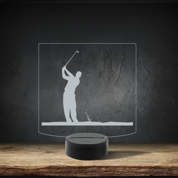 Golfer Version 2 - Puck Base LED Light