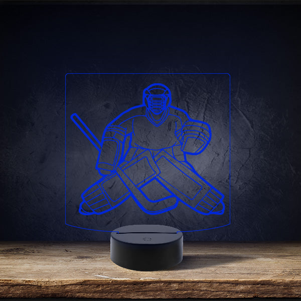 Hockey Goalie - Puck Base LED Light