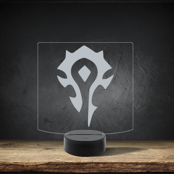 Horde Symbol - Puck Base LED Light