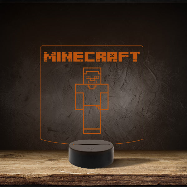 Minecraft Steve - Puck Base LED Light