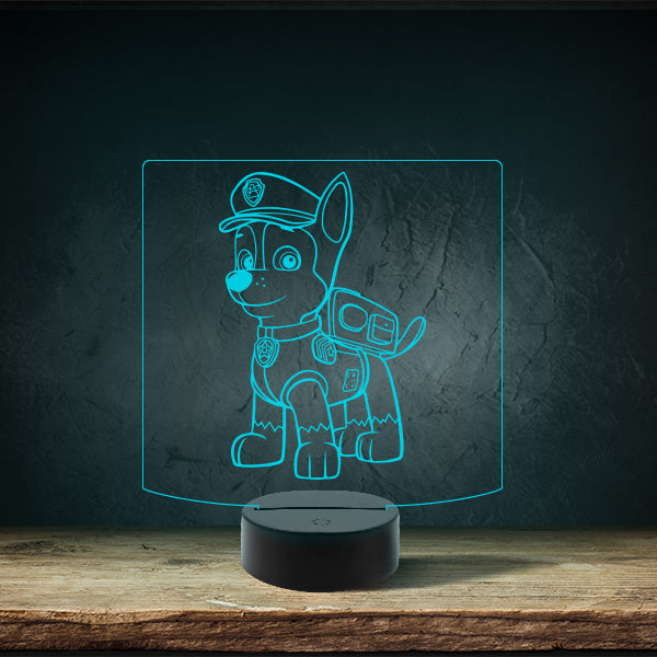 Paw Patrol - Chase - Puck Base LED Light