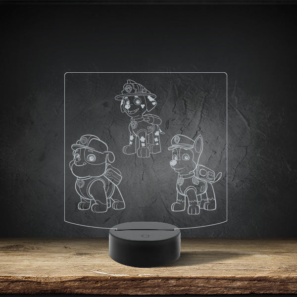 Paw Patrol - Gang - Puck Base LED Light