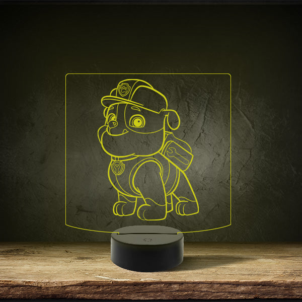 Paw Patrol - Rubble - Puck Base LED Light