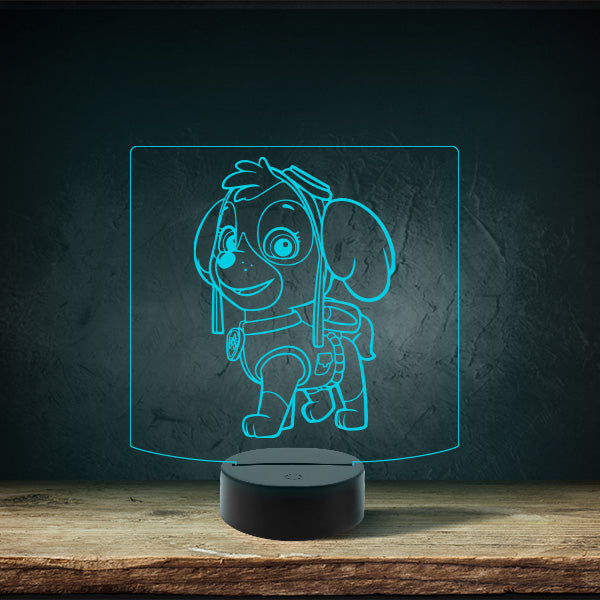 Paw Patrol - Skye - Puck Base LED Light