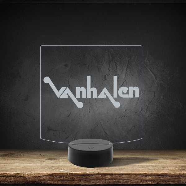 Van Halen Original Logo - Puck Base LED Light