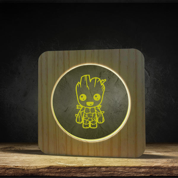 Baby Groot - Square Base LED Light