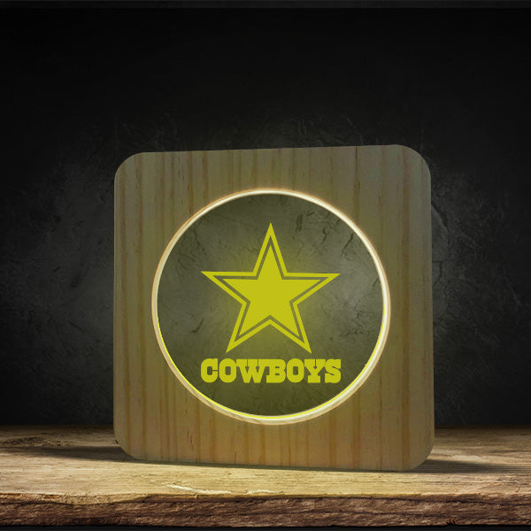 Dallas Cowboys - Square Base LED Light