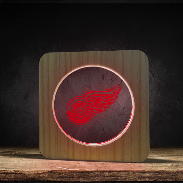 Detroit Red Wings - Square Base LED Light