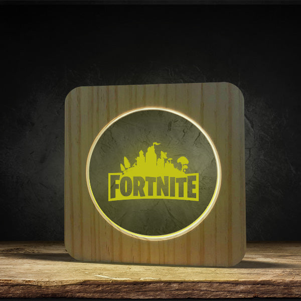 Fortnite Logo - Square Base LED Light