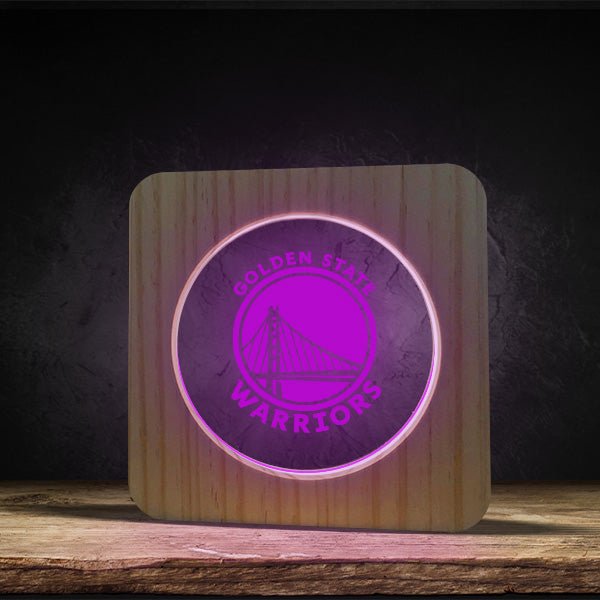 Golden State Warriors - Square Base LED Light