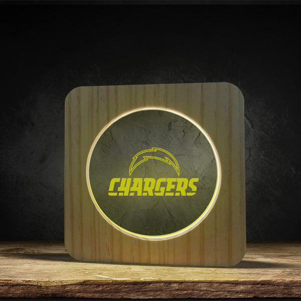 Los Angeles Chargers - Square Base LED Light