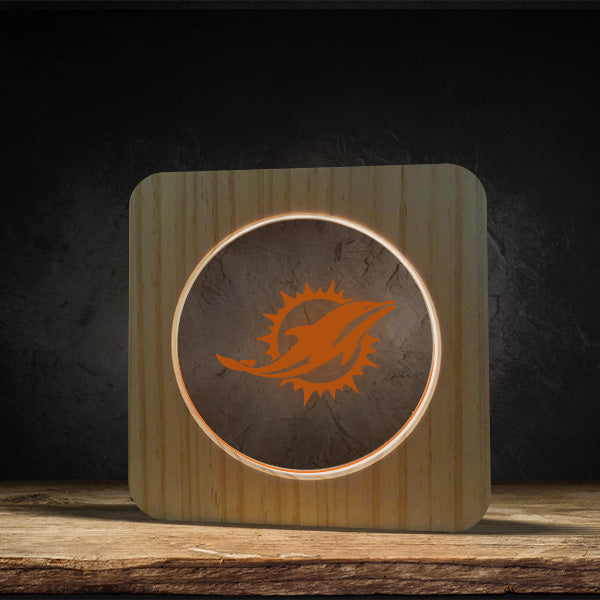 Miami Dolphins - Square Base LED Light