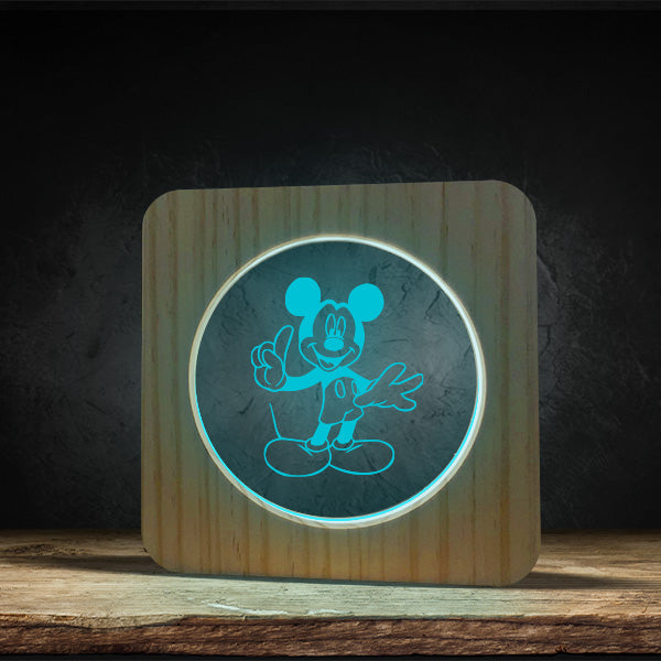 Mickey Mouse - Square Base LED Light