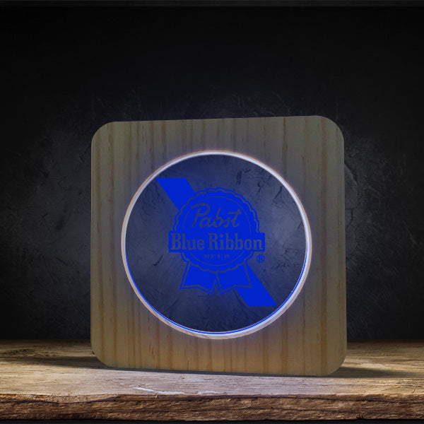 Pabst Blue Ribbons - Square Base LED Light