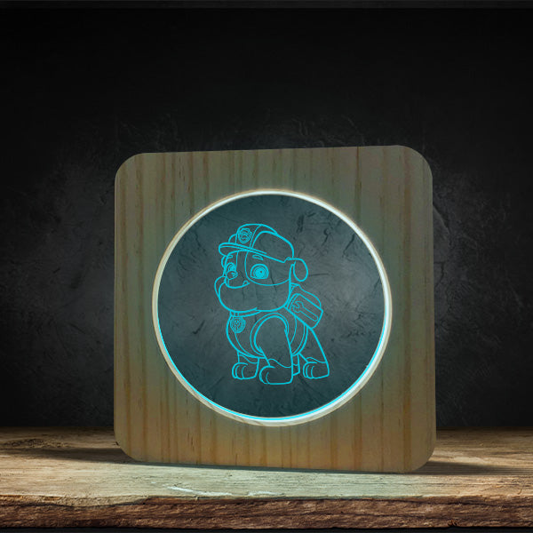 Paw Patrol - Rubble - Square Base LED Light