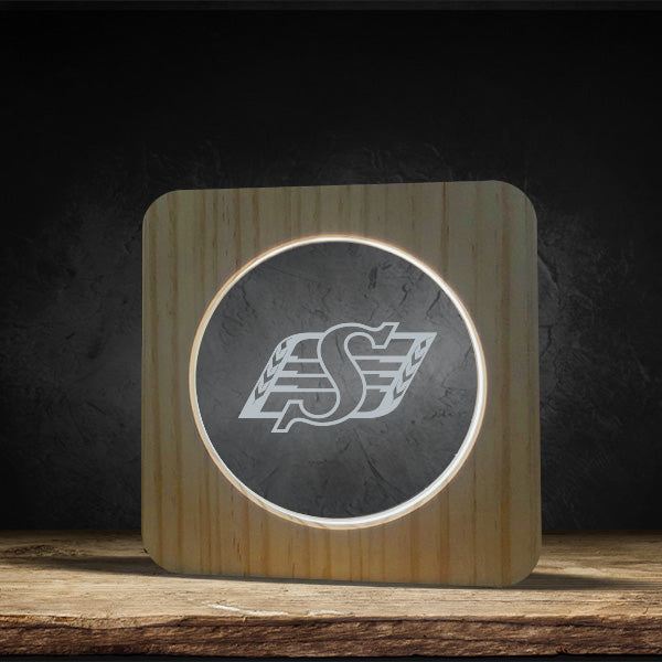 Saskatchewan Roughriders - Square Base LED Light