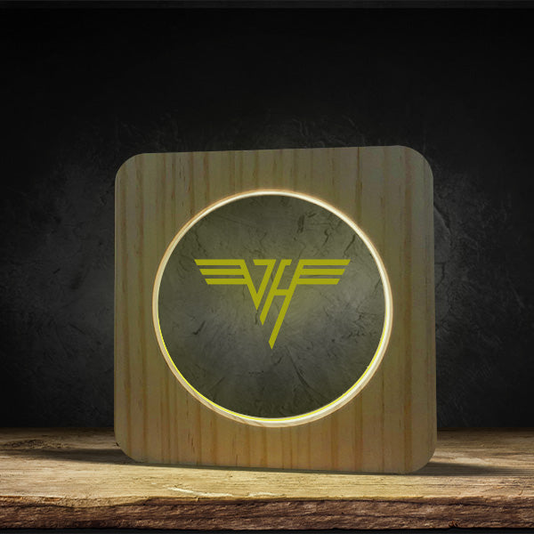 Van Halen Logo - Square Base LED Light